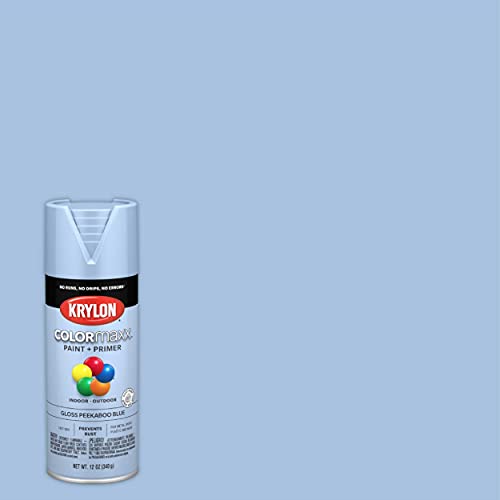 Krylon 5530 Colormaxx Aerosol Paint, 12 Ounce (Pack of 1), Peekaboo Blue - Image 2