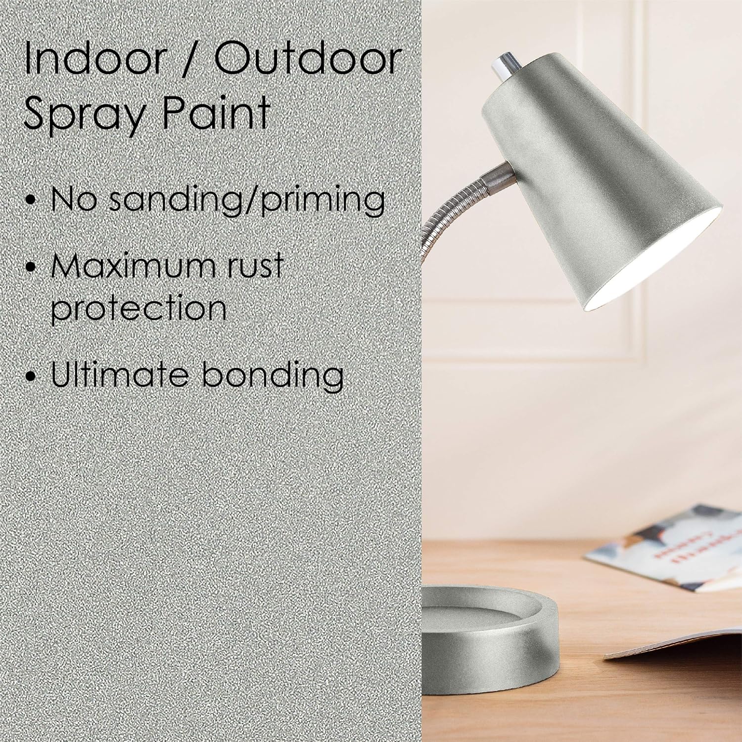 Krylon Fusion All-In-One Adhesive Spray Paint for Indoor/Outdoor Use, 12 oz, Metallic Aluminum (Pack of 1) - Image 5