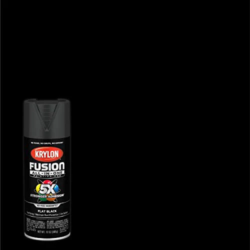Krylon Fusion All-In-One Adhesive Spray Paint for Indoor/Outdoor Use, 12 oz, Black - Image 2