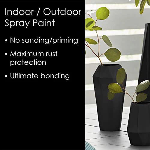 Krylon Fusion All-In-One Adhesive Spray Paint for Indoor/Outdoor Use, 12 oz, Black - Image 3
