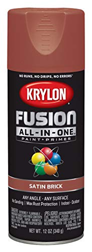Krylon Fusion All-In-One Adhesive Spray Paint for Indoor/Outdoor Use, 12 oz, Brick - Image 3
