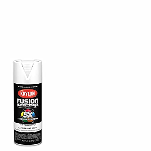 Krylon Fusion All-In-One Adhesive Spray Paint for Indoor/Outdoor Use, 12 oz, Bright White - Image 2