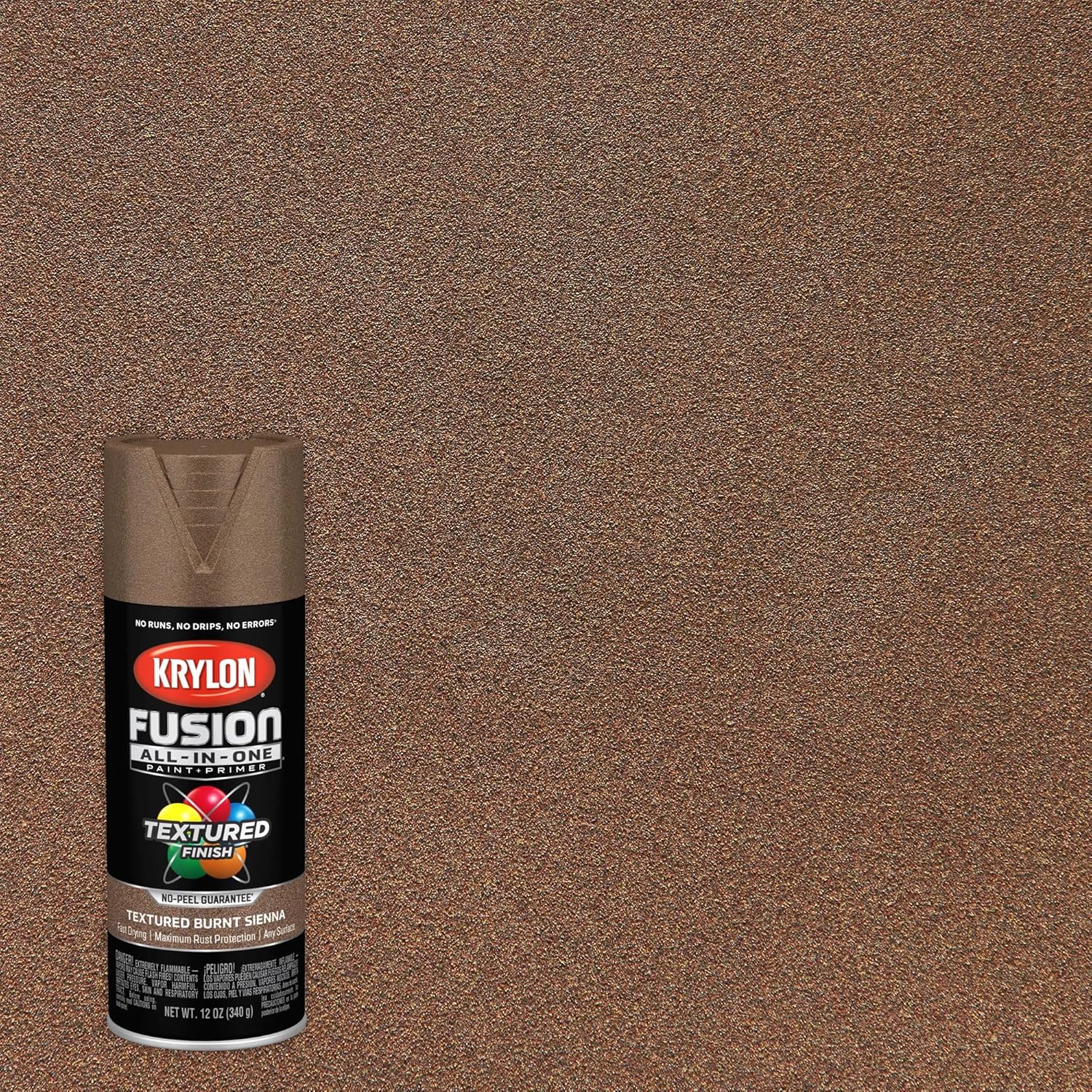 Krylon Fusion All-In-One Adhesive Spray Paint for Indoor/Outdoor Use, 12 oz, Burnt Sienna - Image 2
