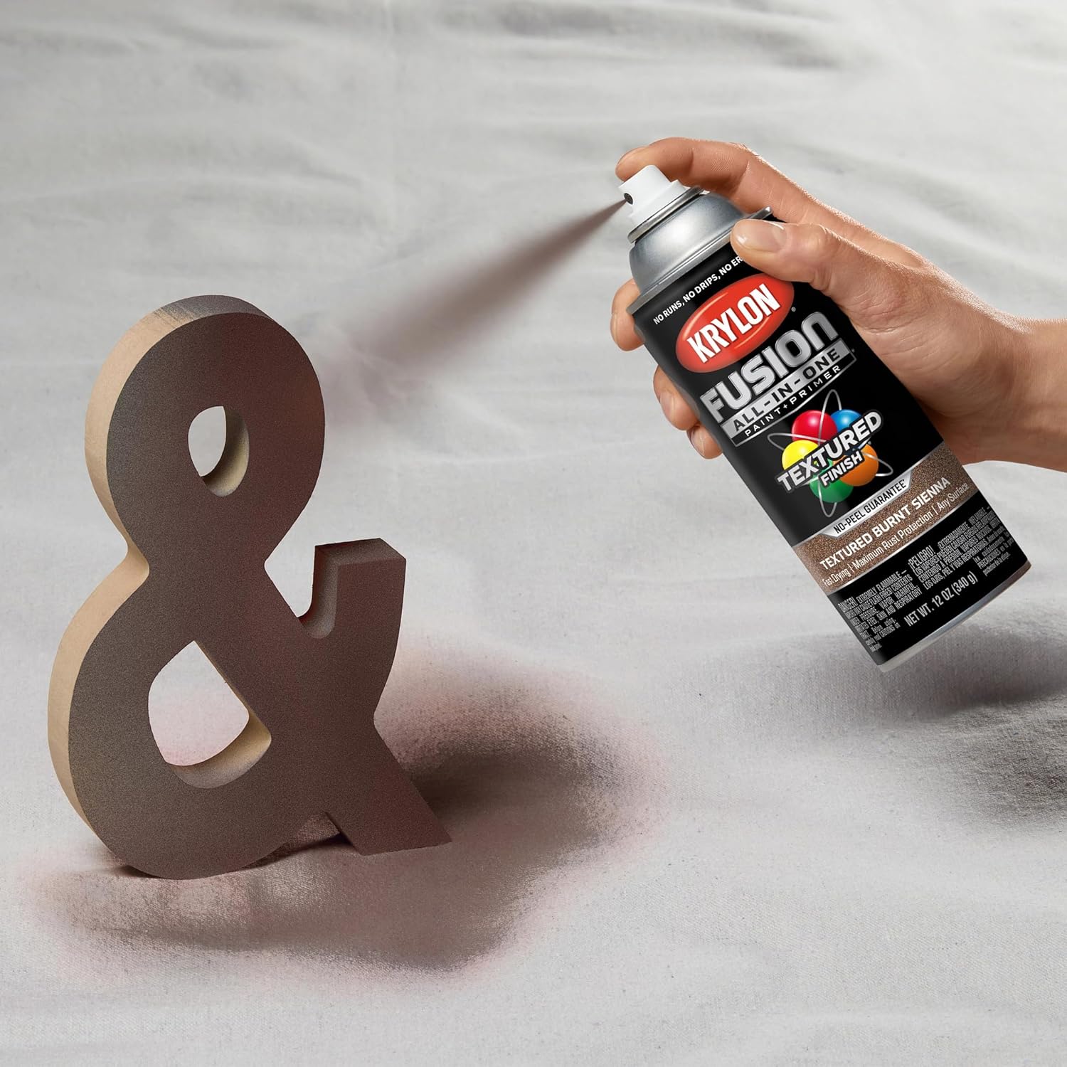 Krylon Fusion All-In-One Adhesive Spray Paint for Indoor/Outdoor Use, 12 oz, Burnt Sienna - Image 8