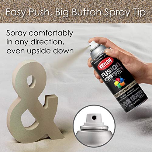 Krylon Fusion All-In-One Adhesive Spray Paint for Indoor/Outdoor Use, 12 oz, Desert Sand - Image 4