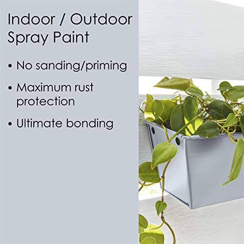 Krylon Fusion All-In-One Adhesive Spray Paint for Indoor/Outdoor Use, 12 oz, Glacier Gray - Image 4