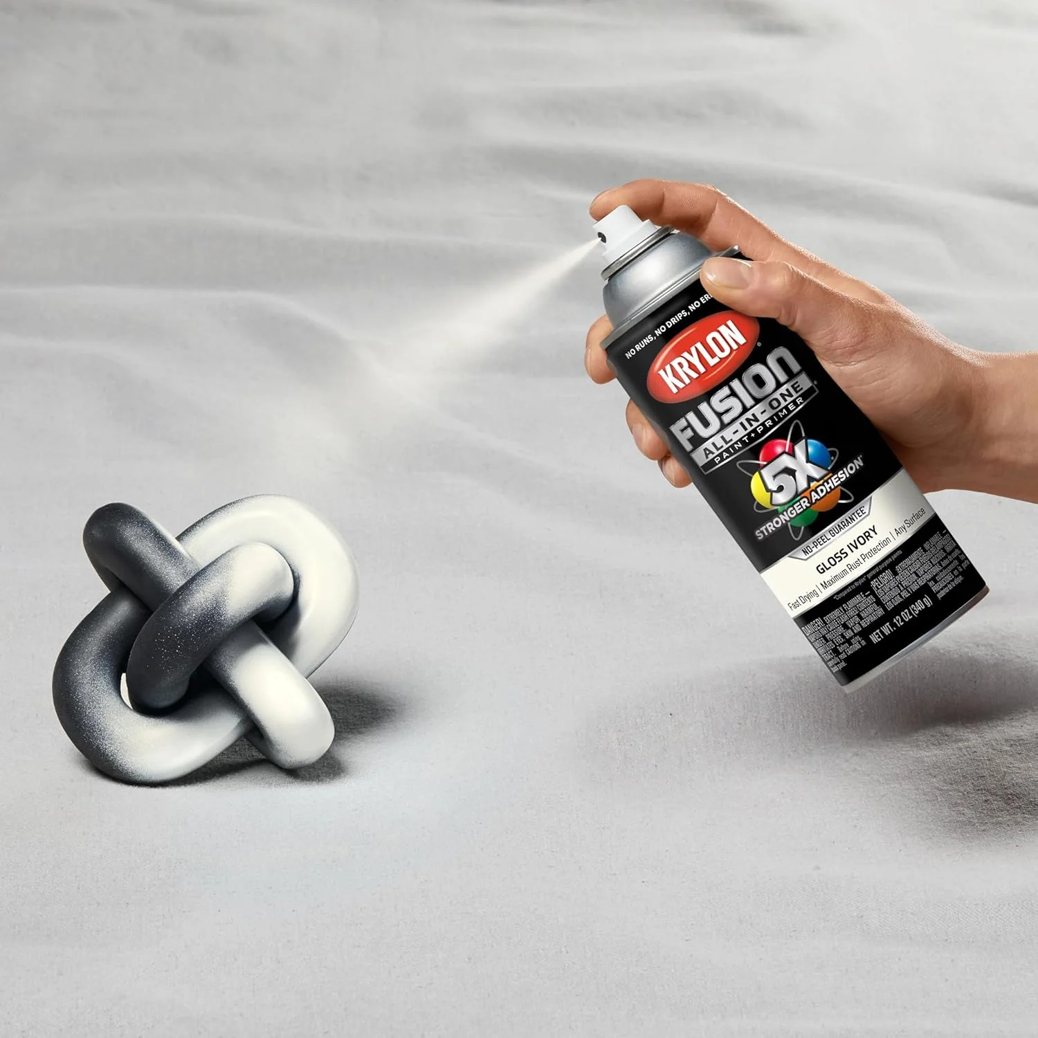 Krylon Fusion All-In-One Adhesive Spray Paint for Indoor/Outdoor Use, Gloss Ivory, 12 Ounce (Pack of 1) - Image 8