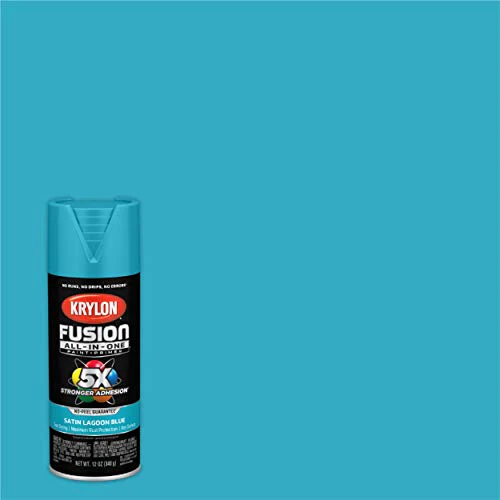 Krylon Fusion All-In-One Adhesive Spray Paint for Indoor/Outdoor Use, 12 oz, Lagoon Blue - Image 3