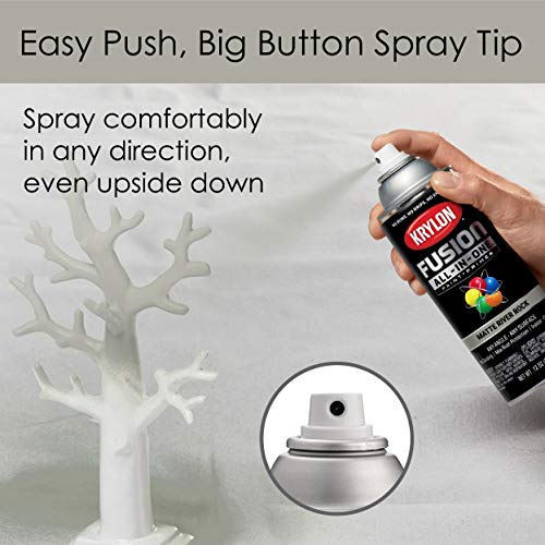 Krylon Fusion All-In-One Adhesive Spray Paint for Indoor/Outdoor Use, 12 oz, River Rock - Image 4