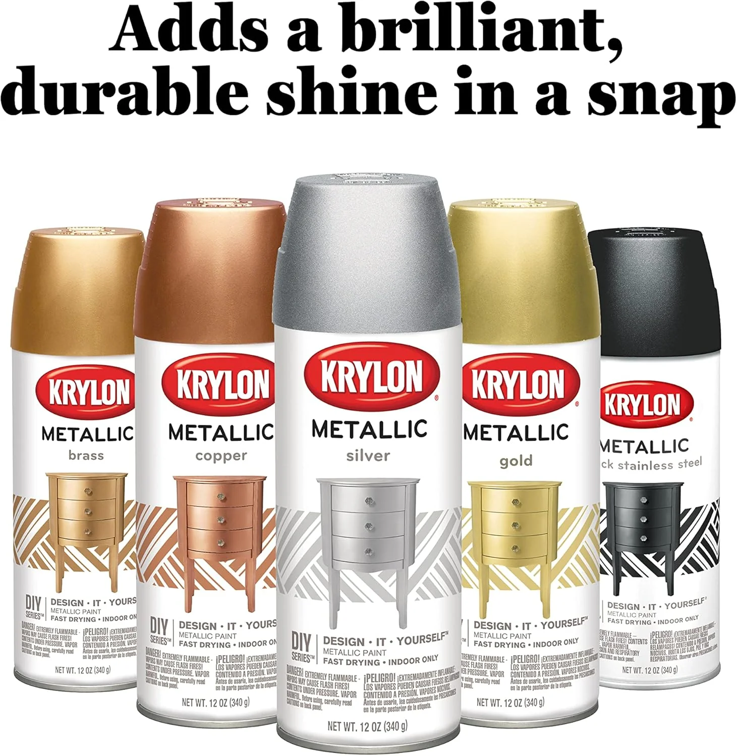 Krylon K02203 General Purpose Spray Paint, Metallic Copper, 12 Ounces (Pack of 1) - Image 5