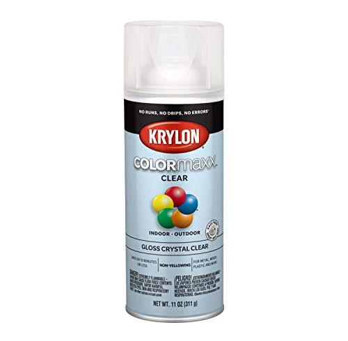 Krylon K05515007 COLORmaxx Acrylic Clear Finish for Indoor/Outdoor Use, Gloss Crystal Clear , 11 Ounce (Pack of 1) - Image 3