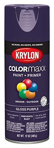 Krylon K05533007 COLORmaxx Spray Paint and Primer for Indoor/Outdoor Use, Gloss Purple 12 Ounce (Pack of 1) - Image 3