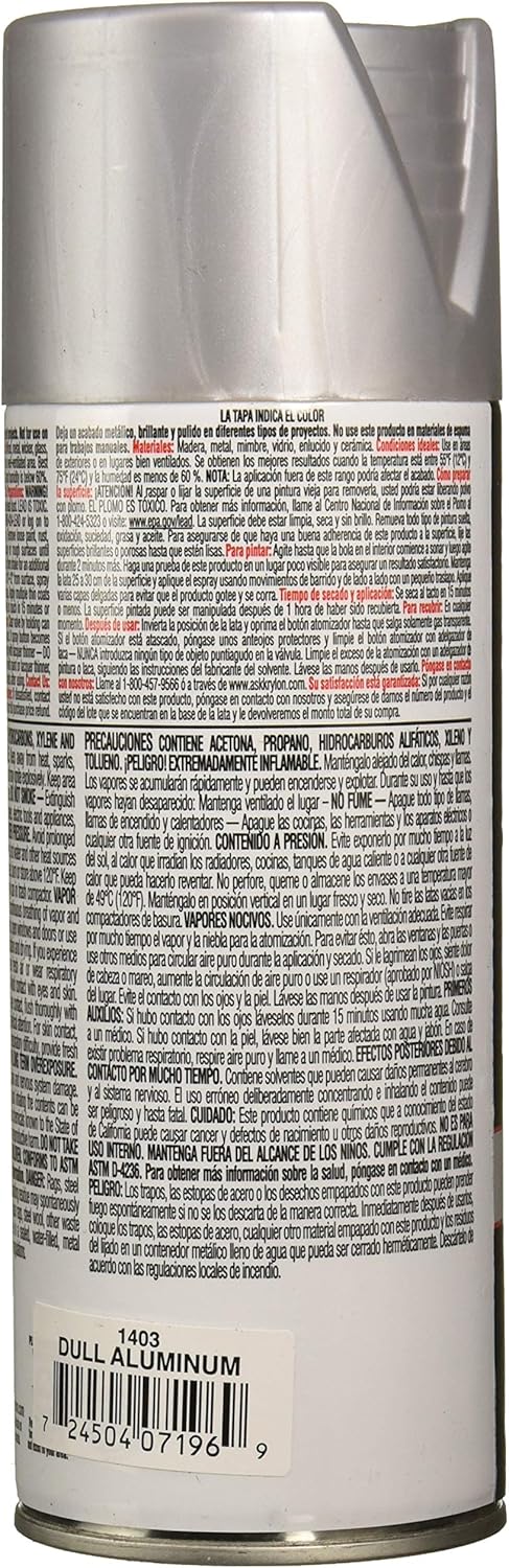 Krylon Metallic Paint Dull Aluminum, 11 Ounce (Pack of 1) - Image 3