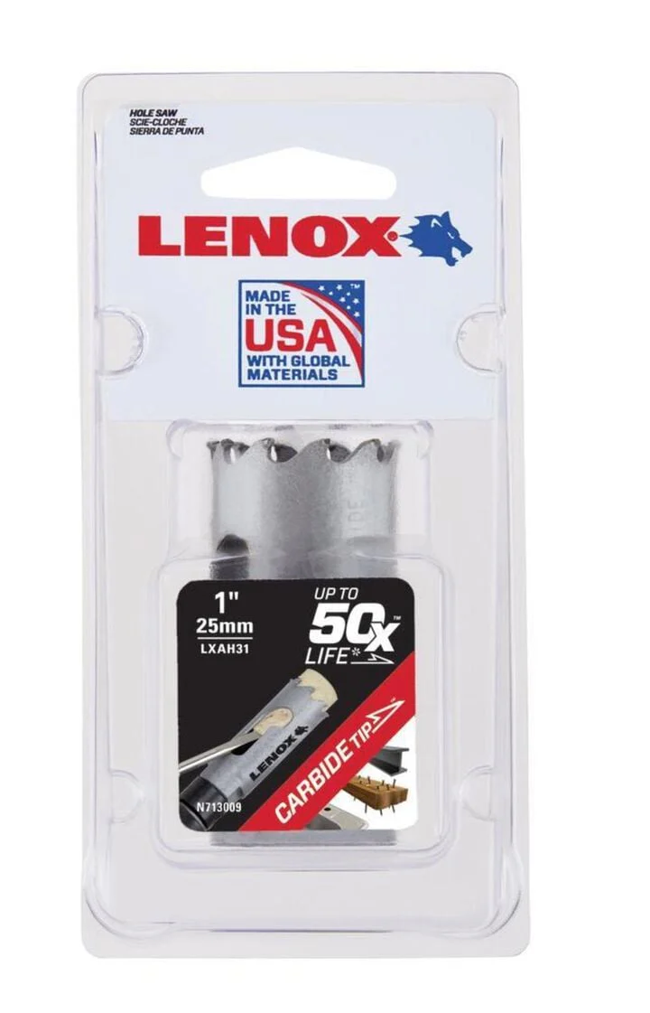 Lenox LXAH31 Hole Saw, Carbide, 1-Inch, 25MM - Image 2