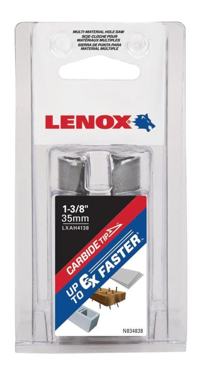 Lenox LXAH4138 Hole Saw, Carbide, 1 3/8-Inch, 35MM - Image 2