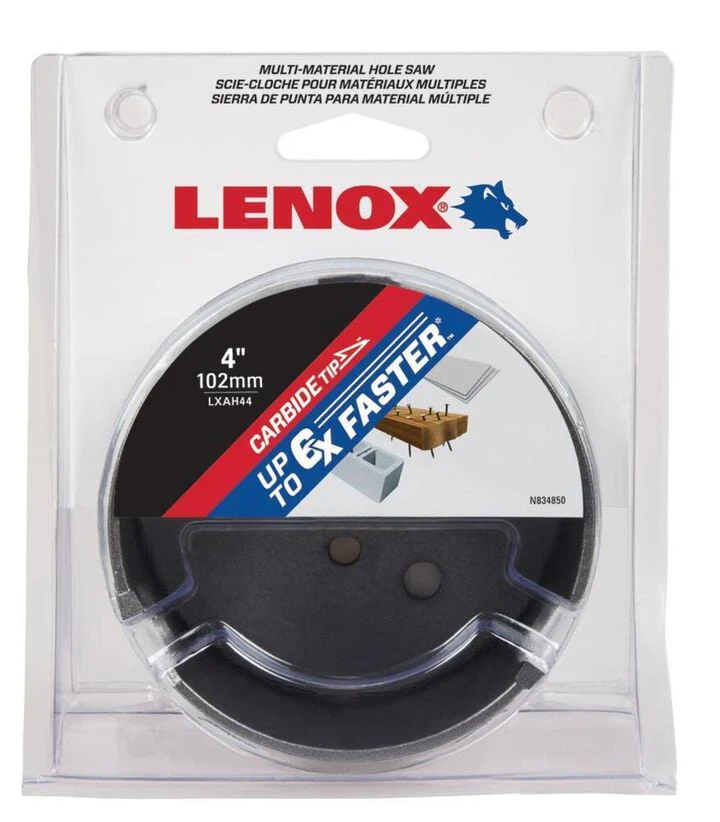 Lenox LXAH44 Hole Saw, Carbide, 4-Inch, 102MM - Image 3