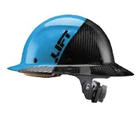 Lift Safety HDF50C-24CC DAX Carbon Fiber Full Brim 50-50 (Cyan/Black) - Image 2