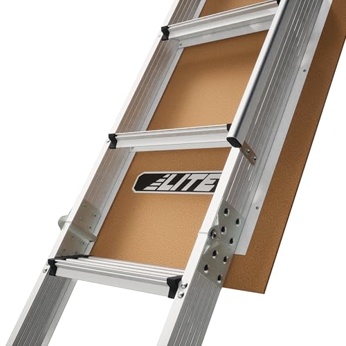 LITE 10-Foot Aluminium Attic Ladder 54" W x 22.5" H, 375-Pound Load Capacity, Type IAA, AP2240MS - Image 5