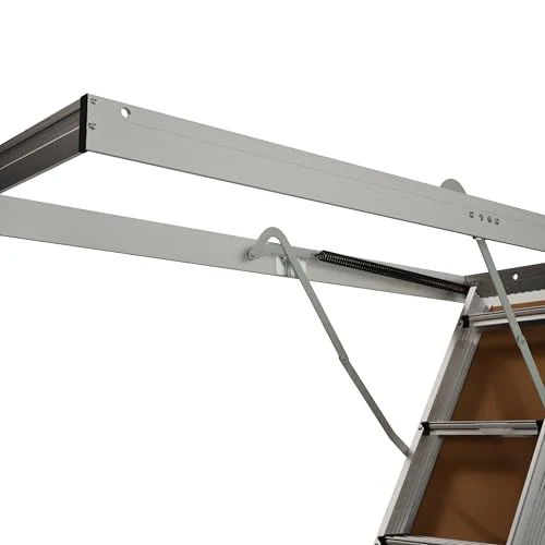 LITE 10-Foot Aluminium Attic Ladder 54" W x 22.5" H, 375-Pound Load Capacity, Type IAA, AP2240MS - Image 8