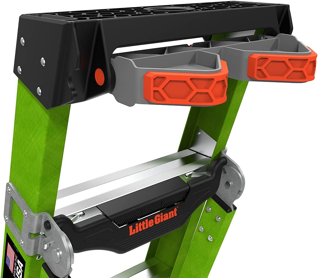 Little Giant Ladder Systems 13906-071 King Kombo 3-in-1 Ladder, 6 Ft, Green - Image 10