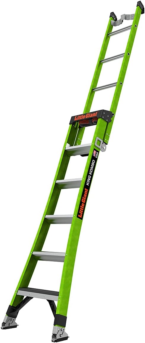 Little Giant Ladder Systems 13906-071 King Kombo 3-in-1 Ladder, 6 Ft, Green - Image 2