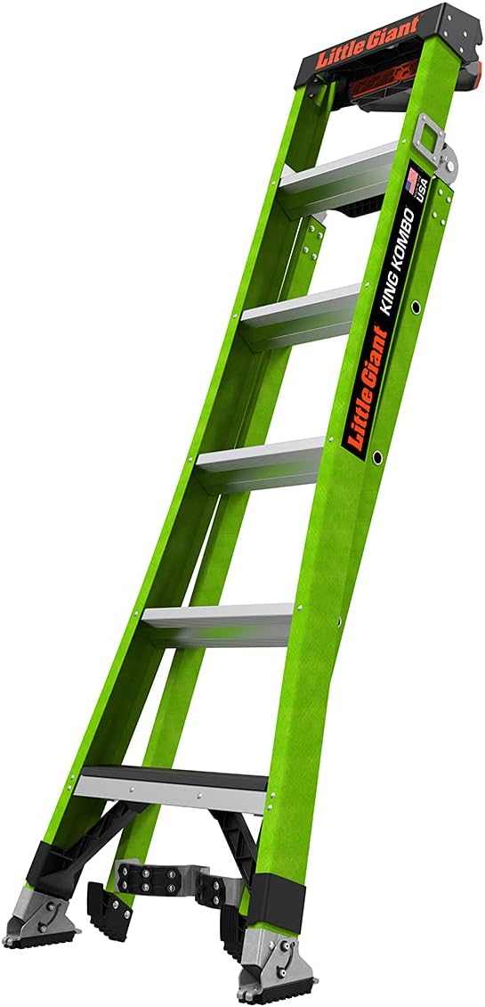 Little Giant Ladder Systems 13906-071 King Kombo 3-in-1 Ladder, 6 Ft, Green - Image 5
