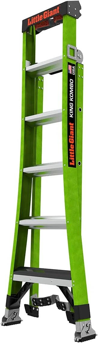 Little Giant Ladder Systems 13906-071 King Kombo 3-in-1 Ladder, 6 Ft, Green - Image 8