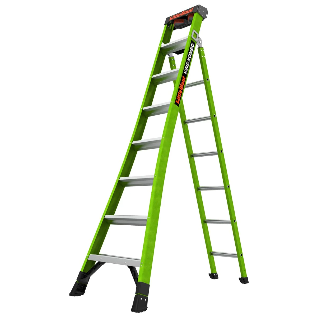 Little Giant Ladder Systems 13908-001 King Kombo 3-in-1 Ladder, 8 Ft, Green