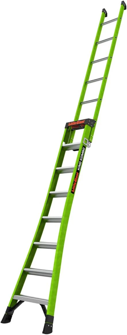 Little Giant Ladder Systems 13908-001 King Kombo 3-in-1 Ladder, 8 Ft, Green - Image 3