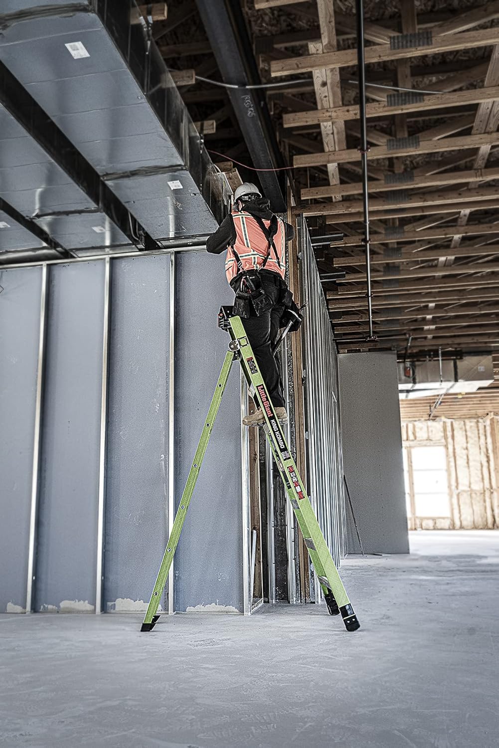 Little Giant Ladder Systems 13908-001 King Kombo 3-in-1 Ladder, 8 Ft, Green - Image 4