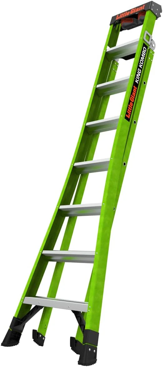 Little Giant Ladder Systems 13908-001 King Kombo 3-in-1 Ladder, 8 Ft, Green - Image 8