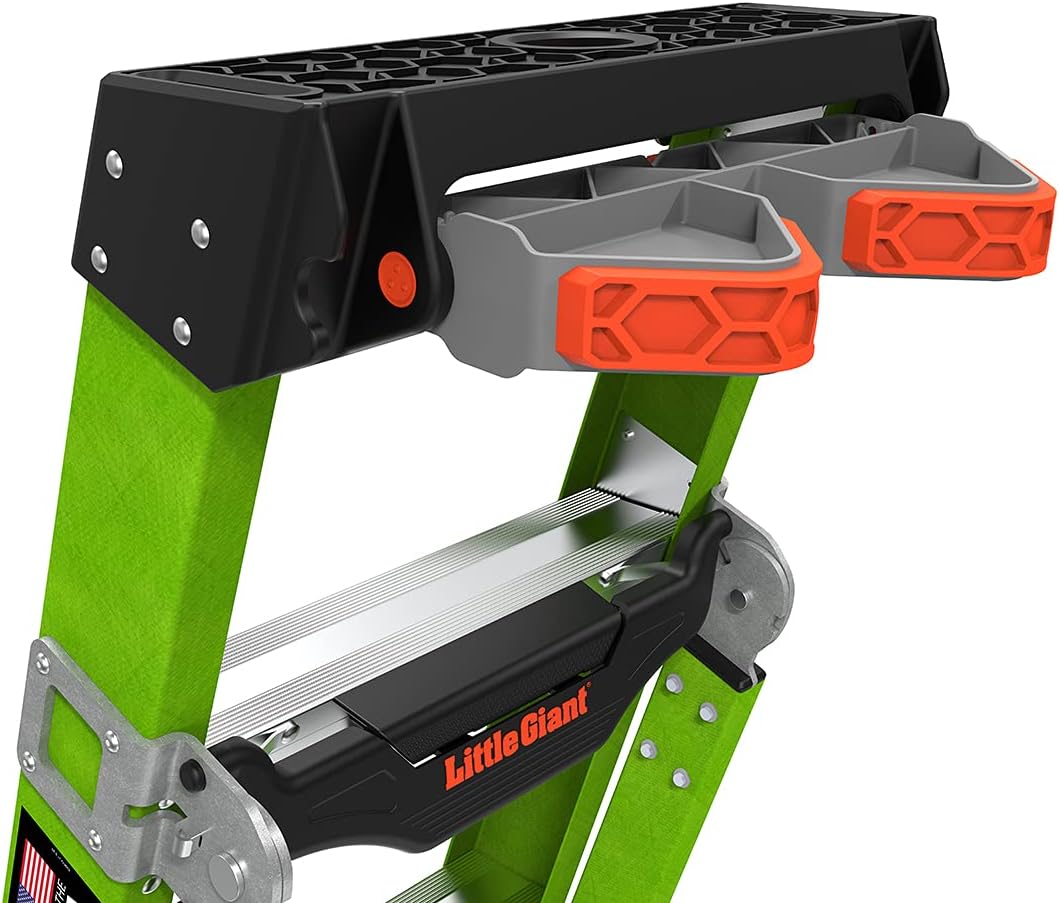 Little Giant Ladder Systems 13908-074 King Kombo 3-in-1 Ladder, 8 Ft, Green - Image 10