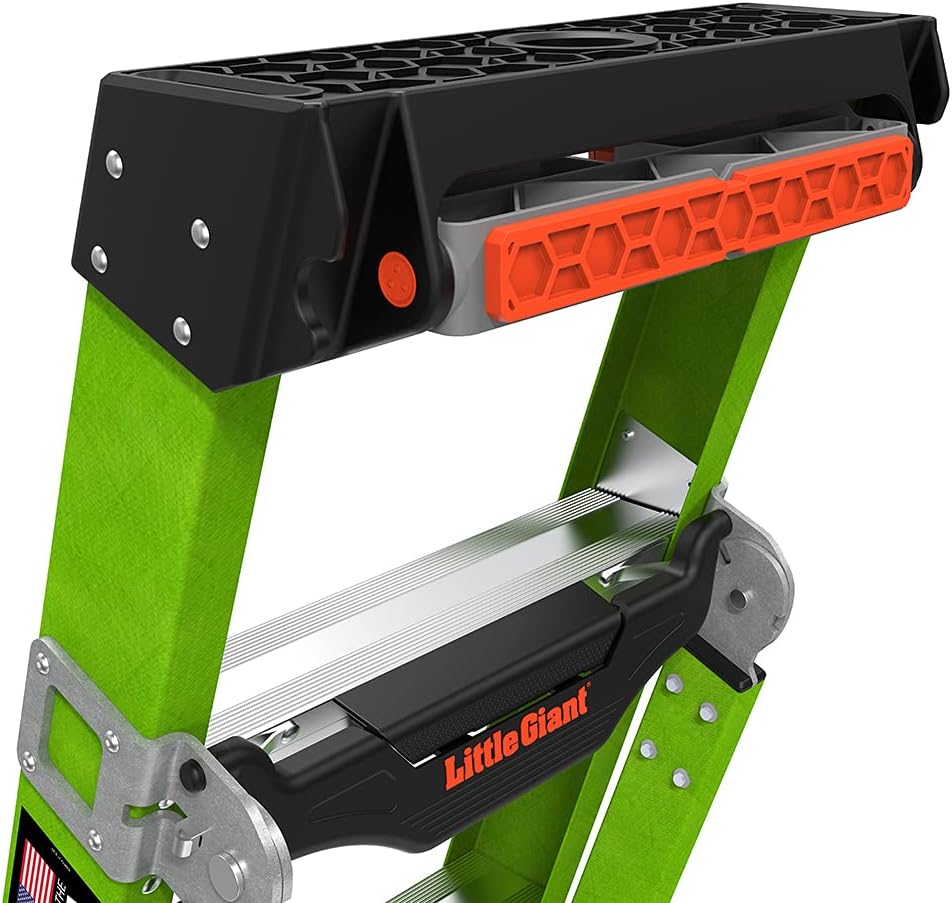 Little Giant Ladder Systems 13908-074 King Kombo 3-in-1 Ladder, 8 Ft, Green - Image 12