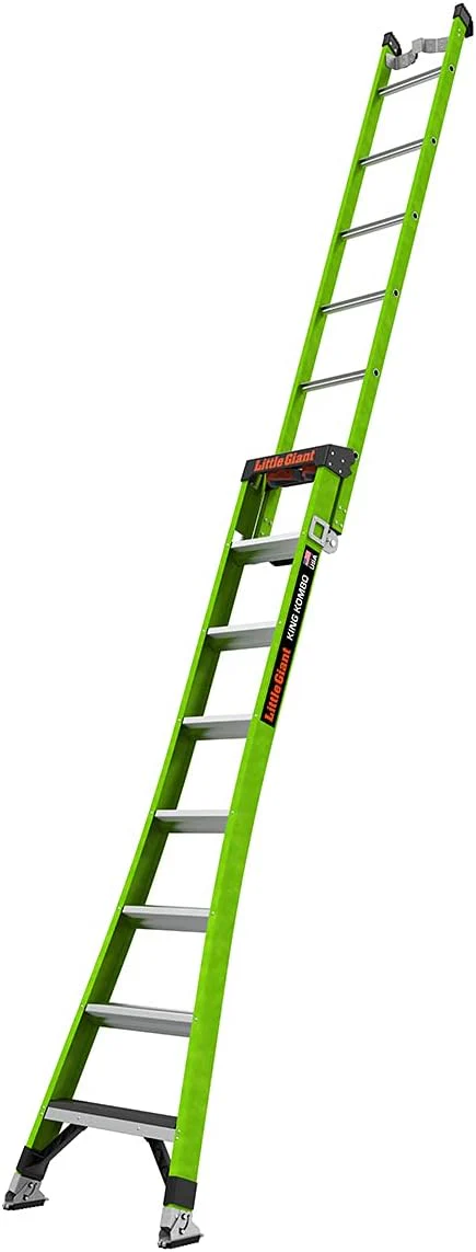 Little Giant Ladder Systems 13908-074 King Kombo 3-in-1 Ladder, 8 Ft, Green - Image 2