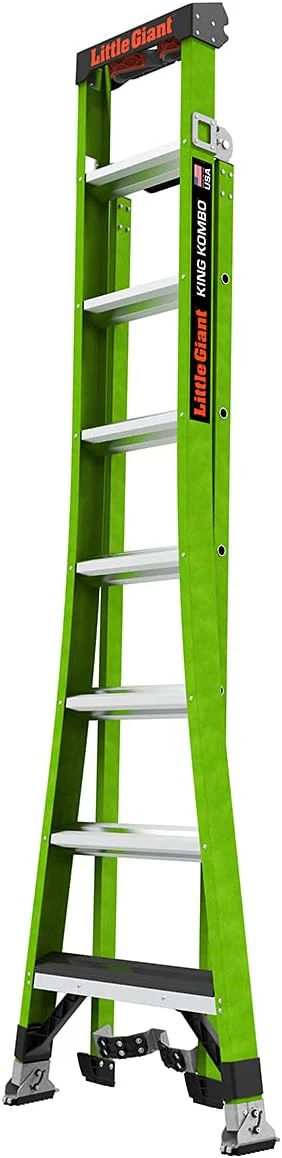 Little Giant Ladder Systems 13908-074 King Kombo 3-in-1 Ladder, 8 Ft, Green - Image 8