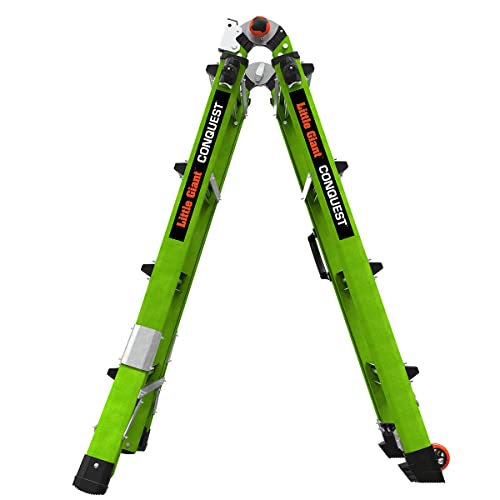 Little Giant Ladder Systems Conquest 2.0, M17, 17ft, Multi-Position Ladder, Fiberglass, Type 1A, 300 lbs Weight Rating, (17117-001) - Image 11
