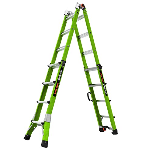 Little Giant Ladder Systems Conquest 2.0, M17, 17ft, Multi-Position Ladder, Fiberglass, Type 1A, 300 lbs Weight Rating, (17117-001) - Image 12