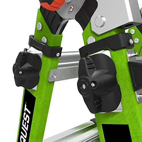 Little Giant Ladder Systems Conquest 2.0, M17, 17ft, Multi-Position Ladder, Fiberglass, Type 1A, 300 lbs Weight Rating, (17117-001) - Image 16