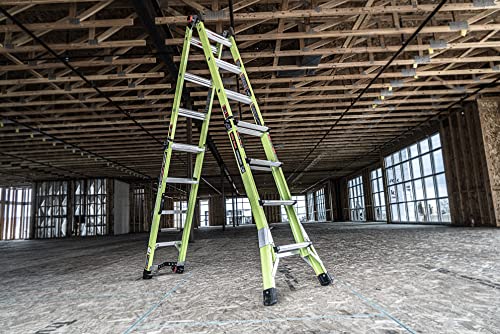 Little Giant Ladder Systems Conquest 2.0, M17, 17ft, Multi-Position Ladder, Fiberglass, Type 1A, 300 lbs Weight Rating, (17117-001) - Image 23