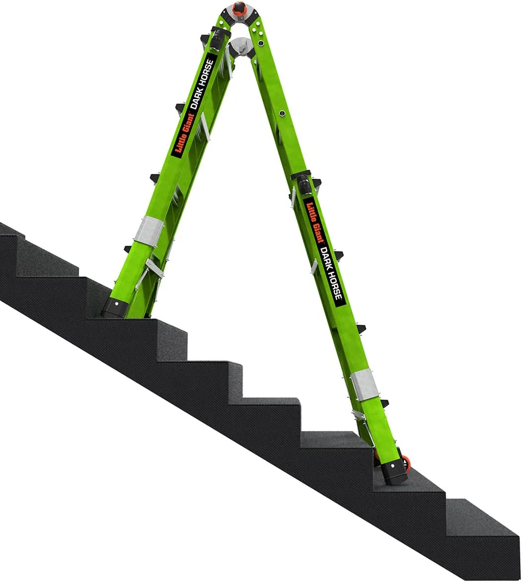 Little Giant Ladder (16117-001) Dark Horse 2.0, M17, 17ft, Multi-Position Ladder, Fiberglass, Type 1A, 300 lbs Weight Rating - Image 4