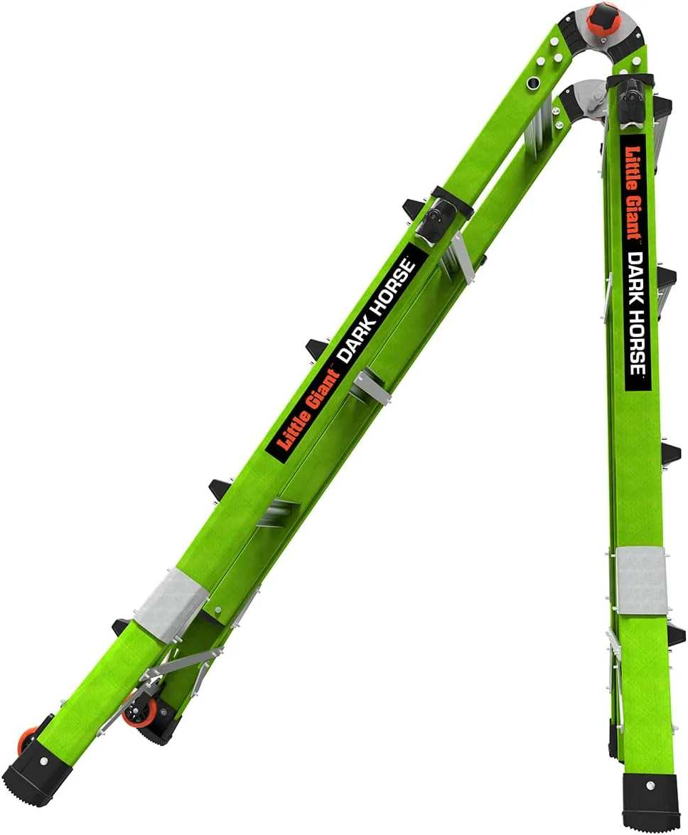 Little Giant Ladder (16117-001) Dark Horse 2.0, M17, 17ft, Multi-Position Ladder, Fiberglass, Type 1A, 300 lbs Weight Rating - Image 6