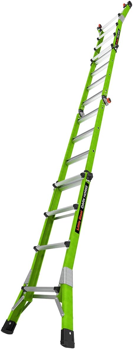 Little Giant Ladder (16117-001) Dark Horse 2.0, M17, 17ft, Multi-Position Ladder, Fiberglass, Type 1A, 300 lbs Weight Rating - Image 8