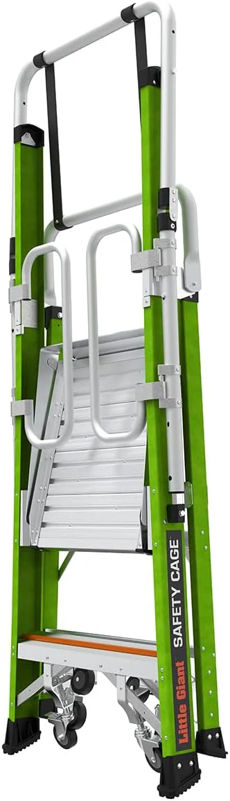 Little Giant Ladder Systems Safety Cage 2.0, M2, 2ft Enclosed Platform, Platform Ladder, Fiberglass, Type 1AA, 375 lbs Weight Rating, (19702) - Image 2