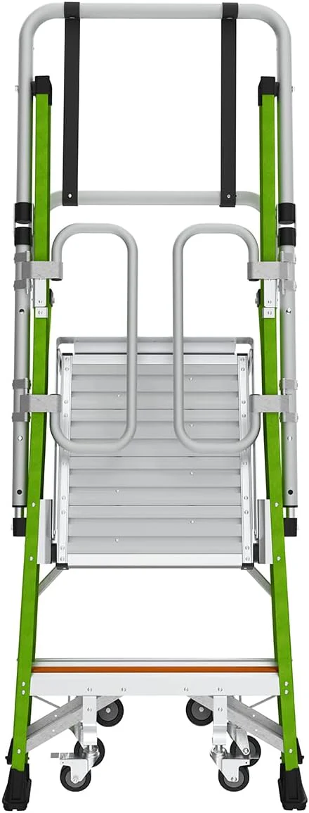 Little Giant Ladder Systems Safety Cage 2.0, M2, 2ft Enclosed Platform, Platform Ladder, Fiberglass, Type 1AA, 375 lbs Weight Rating, (19702) - Image 5