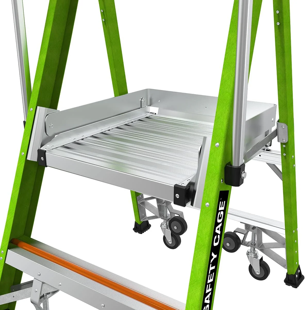 Little Giant Ladder Systems Safety Cage 2.0, M2, 2ft Enclosed Platform, Platform Ladder, Fiberglass, Type 1AA, 375 lbs Weight Rating, (19702) - Image 9
