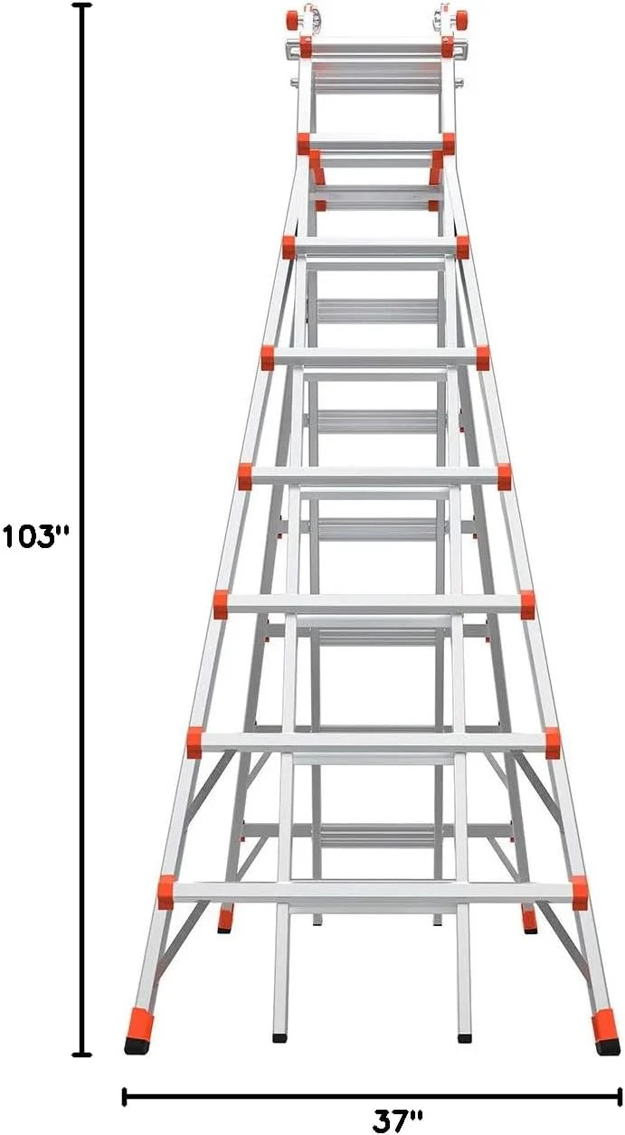 Little Giant Ladder Systems, SkyScraper, M15, 8-15 foot, Stepladder, Aluminum, Type 1A, 300 lbs weight rating, (10109) - Image 9