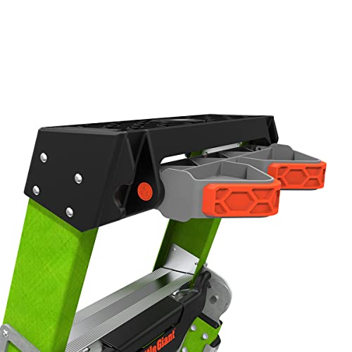 Little Giant Ladders, King Kombo 2.0 XT, Industrial, M6, 6 Ft. A Frame, 10 Ft. Extension, Fiberglass, Type 1AA, 375 lbs Weight Rating, (13936-071), Hi-viz Green - Image 14