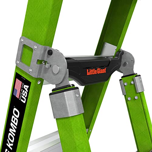 Little Giant Ladders, King Kombo 2.0 XT, Industrial, M6, 6 Ft. A Frame, 10 Ft. Extension, Fiberglass, Type 1AA, 375 lbs Weight Rating, (13936-071), Hi-viz Green - Image 20