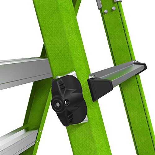Little Giant Ladders, King Kombo 2.0 XT, Industrial, M6, 6 Ft. A Frame, 10 Ft. Extension, Fiberglass, Type 1AA, 375 lbs Weight Rating, (13936-071), Hi-viz Green - Image 21
