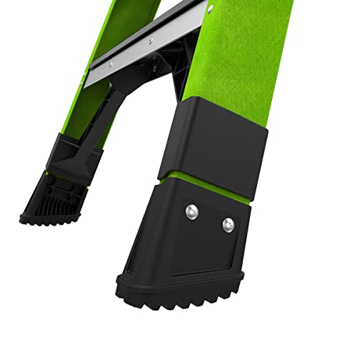 Little Giant Ladders, King Kombo 2.0 XT, Industrial, M6, 6 Ft. A Frame, 10 Ft. Extension, Fiberglass, Type 1AA, 375 lbs Weight Rating, (13936-071), Hi-viz Green - Image 25